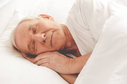 Older man sleeping